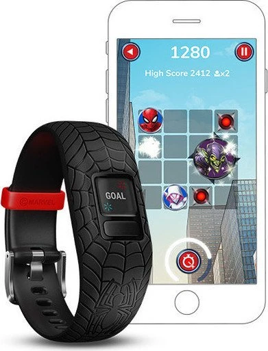 Garmin vivofit jr. 2 Marvel Spider-Man Aktivitäts-Tracker anpassbar schwarz