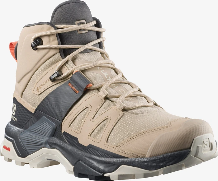 Salomon X Ultra 4 Mid GTX safari/magnet/persimon (Damen)