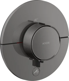 Hansgrohe Axor ShowerSelect ID rund Thermostat für 1 Verbraucher und einen zusätzlichen Abgang polished black chrome