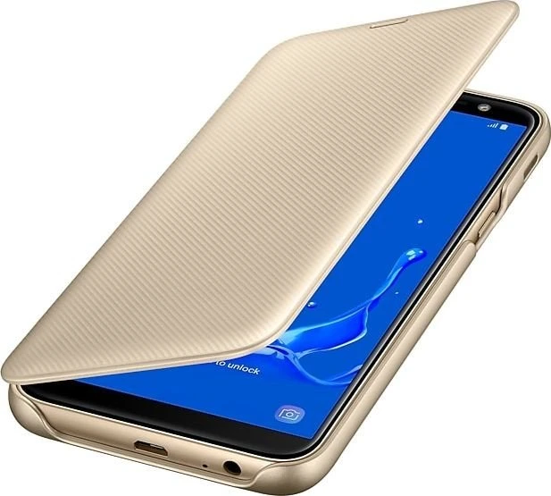 Samsung Wallet Cover für Galaxy J6 (2018) gold