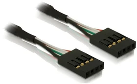 DeLOCK USB 2.0 Pin Header Kabel Buchse/Buchse, 0.4m (82426)