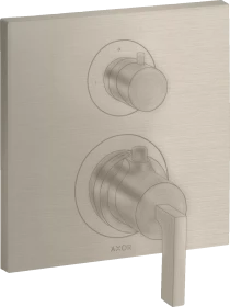 Hansgrohe Axor Citterio Thermostat mit Absperrventil und Hebelgriff brushed nickel