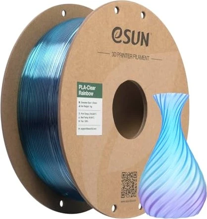 eSUN PLA Clear, purple blue cyan, Spule, 1.00kg