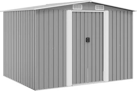 vidaXL Metall Gerätehaus 257x205cm grau