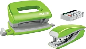 Leitz NeXXt WOW, Mini-Locher und Hefter, grün, Set