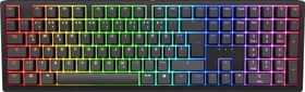 Ducky Zero 6108 Wireless, Classic Black, LEDs RGB, MX2A RGB BLUE, USB/Bluetooth, DE