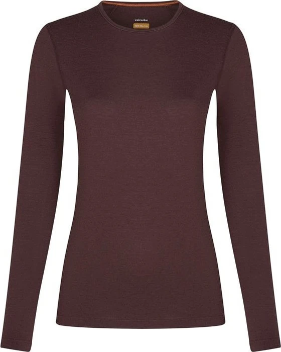 Icebreaker Merino 200 Oasis Crewe Funktionsshirt langarm espresso (Damen)