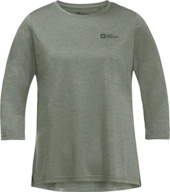 Jack Wolfskin Crosstrail Funktionsshirt 3/4 mint leaf (Damen)