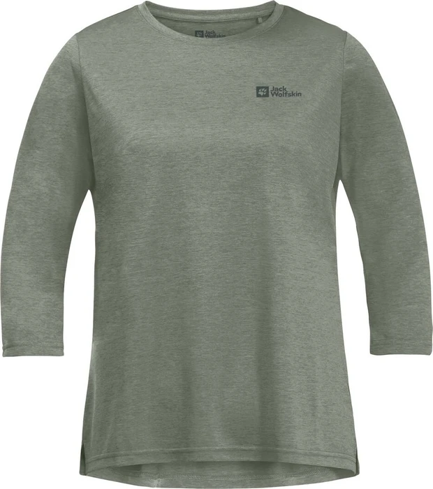 Jack Wolfskin Crosstrail Funktionsshirt 3/4 mint leaf (Damen)