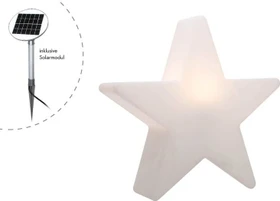 8 seasons design Solar White Motiv Shining Star 100cm LED warmweiß