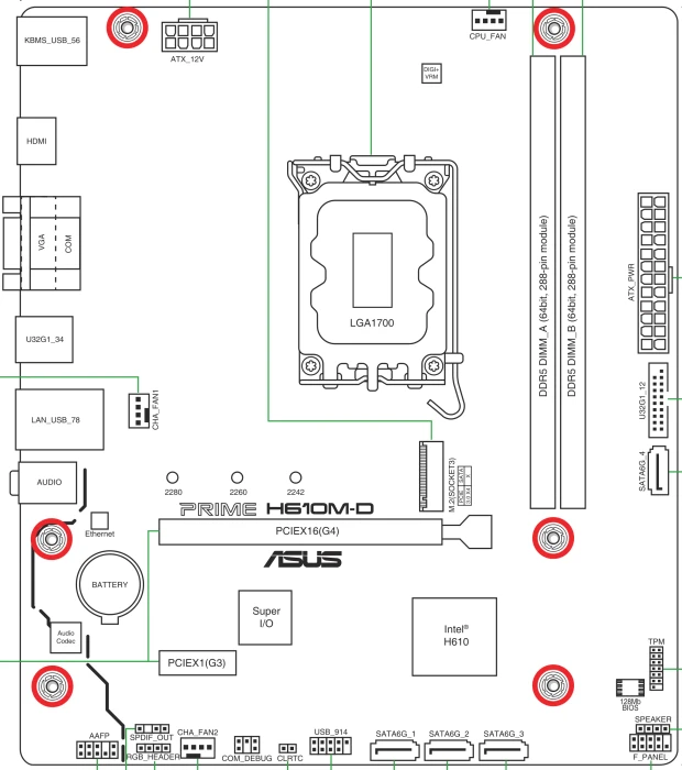 ASUS Prime H610M-D (Intel 1700)