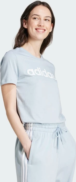 adidas Loungewear Essentials Slim Logo T-Shirt kurzarm wonder blue (Damen)