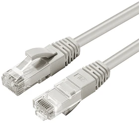 MicroConnect Patchkabel, Cat6, U/UTP, RJ-45/RJ-45, 0.5m, grau