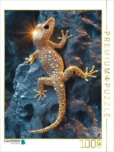 Calvendo Lebendige Juwelen der Natur - Goldene Echse