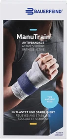 Bauerfeind ManuTrain Handgelenkbandage links Größe 1 beige/natur, 1 Stück
