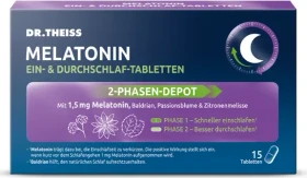 Dr. Theiss Melatonin Ein- & Durchschlaf Tabletten, 15 Stück