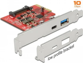 DeLOCK 1x USB-C 3.1, 1x USB-A 3.1, PCIe 3.0 x4 (89898)