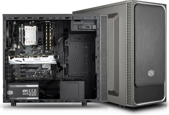 Cooler Master MasterBox E500L schwarz/silber