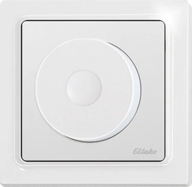 Eltako FDT55EB-pm Funk-Drehtaster 1-fach, polarweiß matt