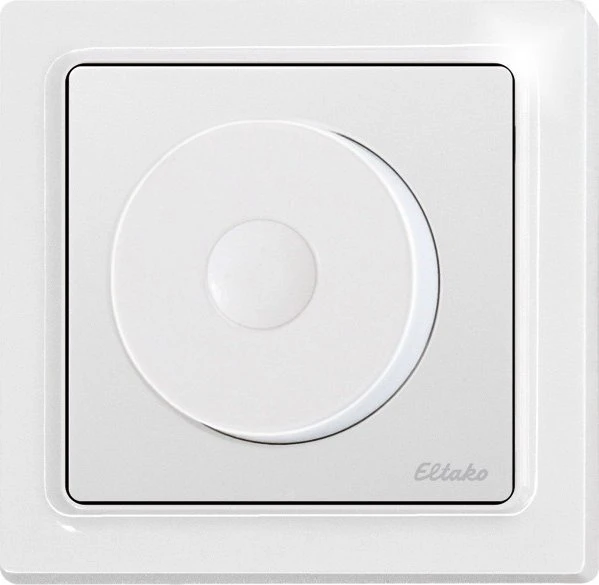 Eltako FDT55EB-pm Funk-Drehtaster 1-fach, polarweiß matt