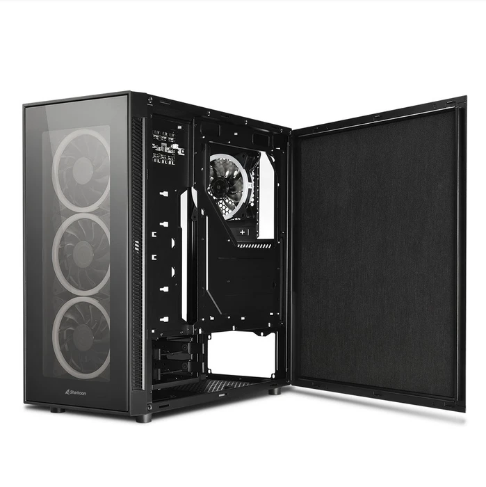 Sharkoon TG5 RGB Silent PCGH Edition, Glasfenster, schallgedämmt