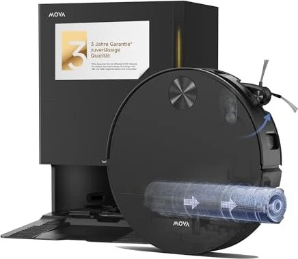 Mova S70 Roller Saug-/Wischroboter schwarz inkl. Absaug-/Reinigungsstation
