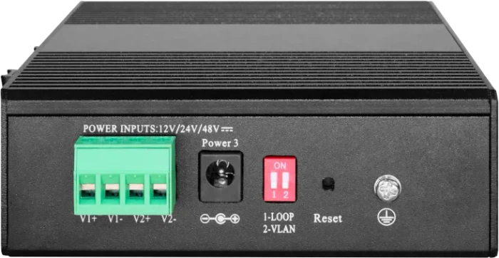 LevelOne IGS Hilbert Industrial Railmount Gigabit Smart Switch, 8x RJ-45