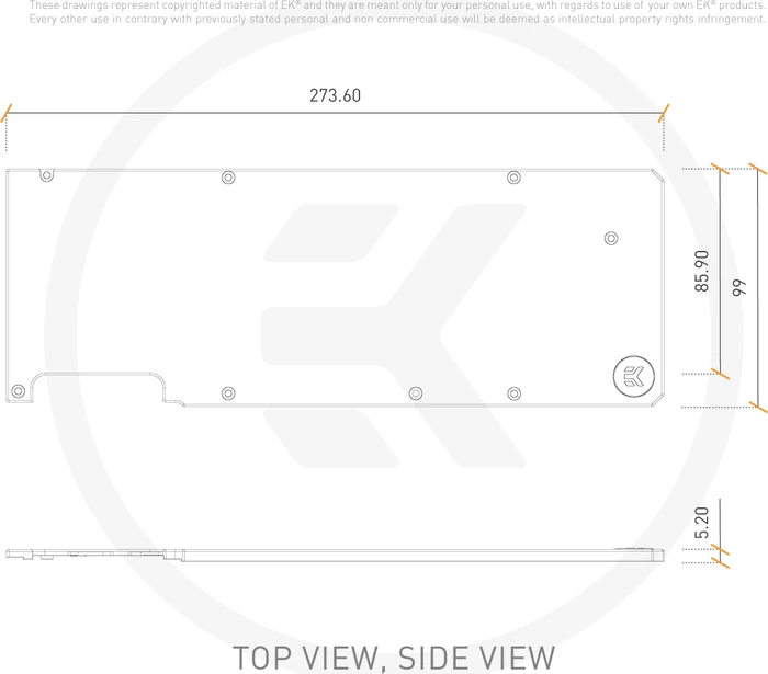 EK Water Blocks Quantum Line EK-Quantum Vector XC3 RTX 3080/3090 Backplate schwarz