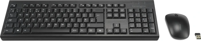 Kensington KM270 EQ Rechargeable Desktop Set, Wireless Tastatur und Maus, USB, DE