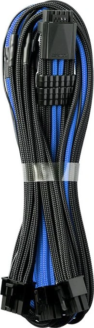 CableMod C-Series Pro ModMesh 12VHPWR for Corsair, 3x 8-Pin PCIe Stecker auf 16-Pin PCIe 5.0 12VHPWR Stecker, Adapterkabel, schwarz/blau, 60cm