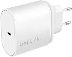 LogiLink USB-Steckdosenadapter 1x USB-C PD 20W weiß