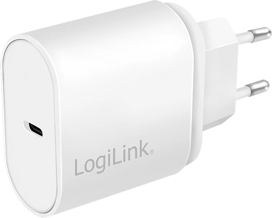 LogiLink USB-Steckdosenadapter 1x USB-C PD 20W weiß