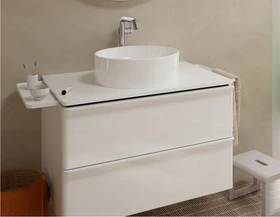 Hansgrohe Xelu Q Waschtischunterschrank 78x48.5cm, 2 Schubkästen, Griff mattweiß