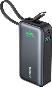 Anker Nano Power Bank (30W, Built-In USB-C Cable) schwarz