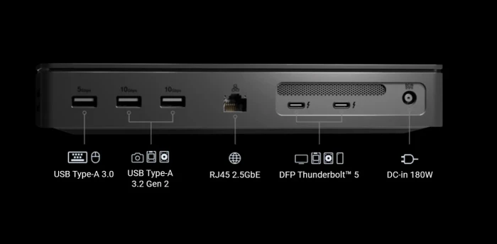 ASUS Master Thunderbolt 5 Dock DC510, Thunderbolt 5 [Buchse]