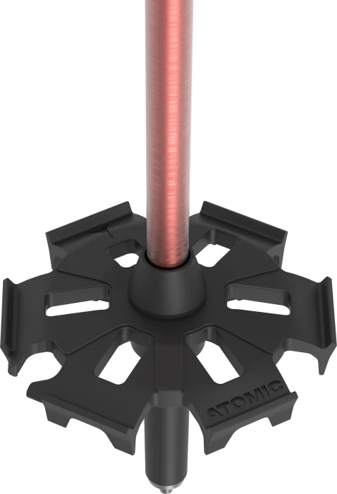 Atomic BCT Mountaineering Carbon SQS Touren Skistock grau/rot (Modell 2024/2025)