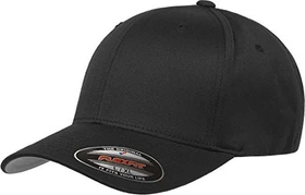 Flexfit Wooly Combed Kappe schwarz