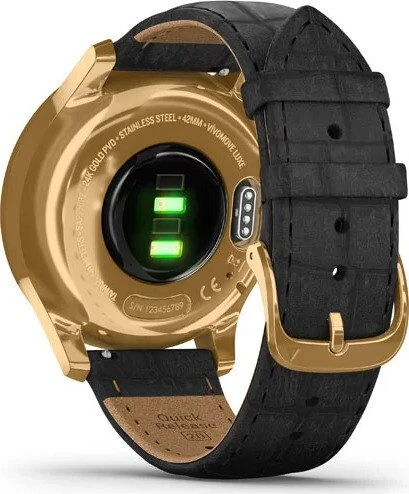Garmin vivomove Luxe Aktivitäts-Tracker black embossed/24k gold