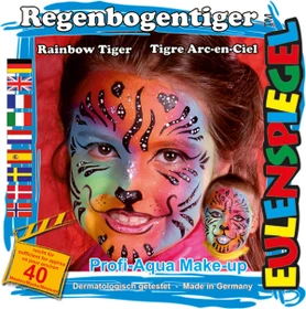 Eulenspiegel Regenbogentiger Schmink-Palette