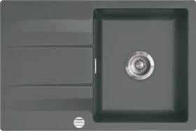 systemceram Genea 75 F Einbau Becken reversibel mit Ablauffernbedienung lava