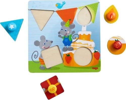 HABA Greifpuzzle Geburtstagsmäuse