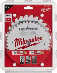 Milwaukee CSB P W ATB Kreissägeblatt-Set, 165x15.87mm, 2-tlg.
