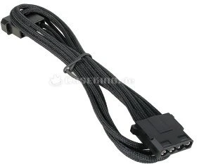 BitFenix Alchemy 4-Pin Molex Verlängerung 45cm, sleeved schwarz