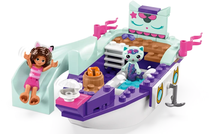 LEGO Gabbys Puppenhaus - Gabbys und Meerkätzchens Schiff und Spa