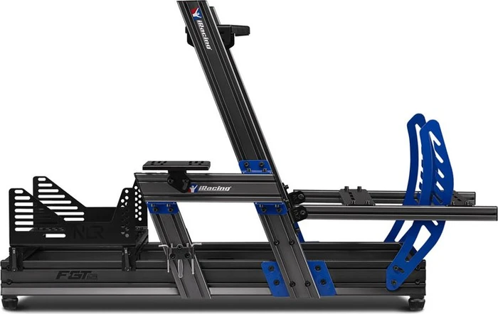Next Level Racing F-GT Elite Aluminium Simulator Cockpit iRacing Edition, schwarz/blau