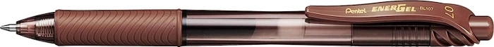 Pentel EnerGel X BL107 0.7mm/0.35mm Gelroller braun/transparent