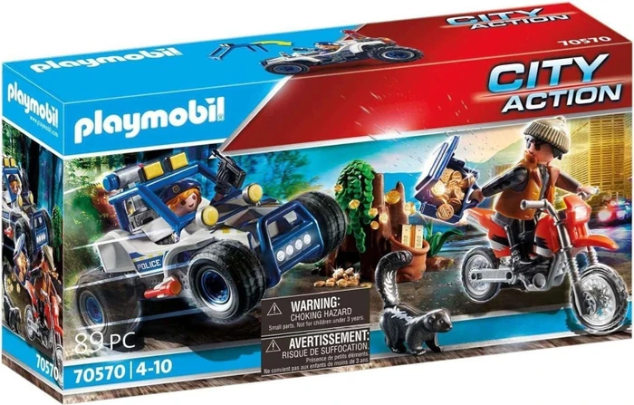 playmobil City Action Polizei-Geländewagen Verfolgung des Schatzräubers