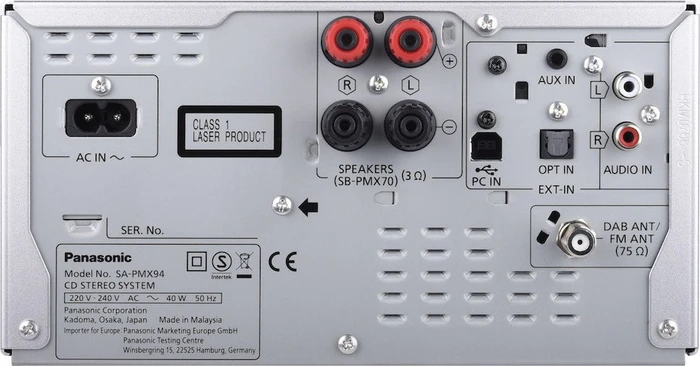 Panasonic SC-PMX94 silber/schwarz