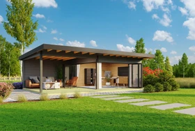 Lasita Maja Domeo 10 Gartenhaus carbongrau