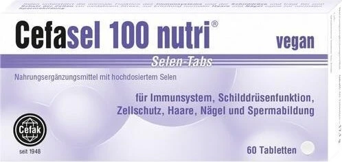 Cefak Cefasel 100 nutri Selen-Tabs, 60 Stück
